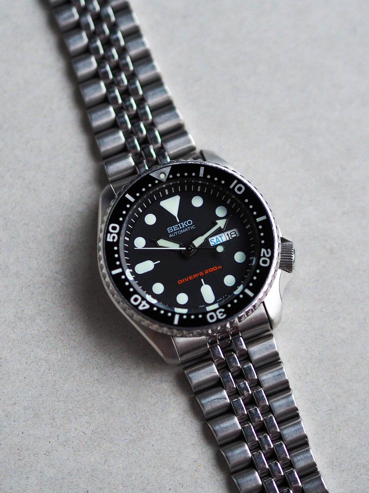 Seiko SKX007K2 7S26-0020 Diver Black Dial