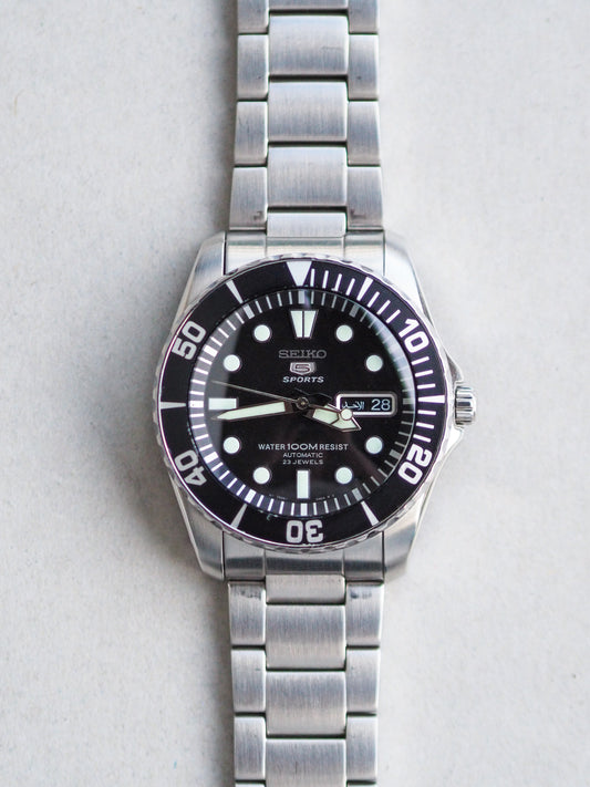 Seiko 5 Sports SNZF17J1 Sea Urchin Black Dial