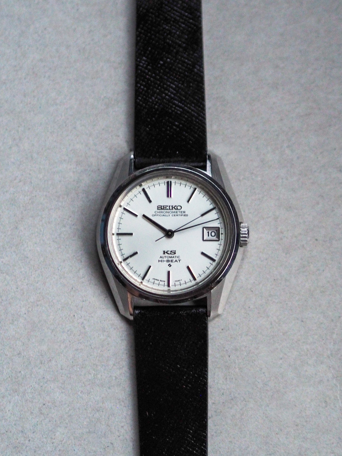 Seiko 56KS King Seiko 5625-7041 Chronometer White Sunburst Dial