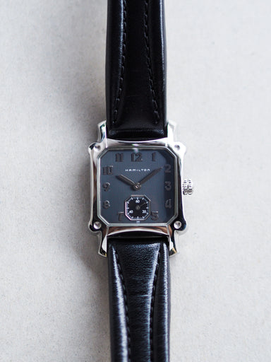Hamilton Lloyd 6341 Quartz Square Sub Second Black Pinstripe  display picture 2