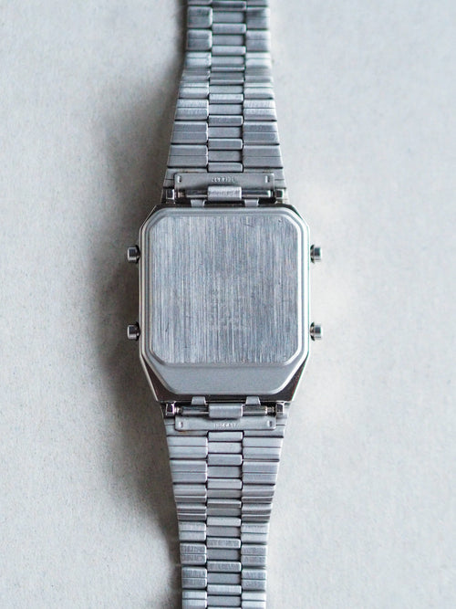 【美品】 CITIZEN ANA-DIGI TEMP アナデジ　シルバー CITIZEN RECORD LABEL ANA-DIGI TEMP REPRODUCTION MODEL WATCH
