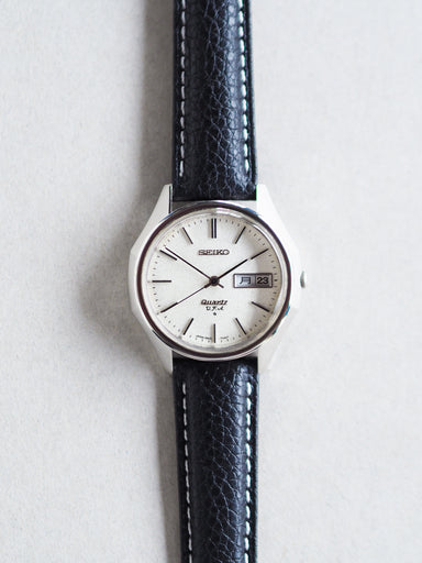 Seiko Quartz V.F.A 3823-7040 White Textured Dial