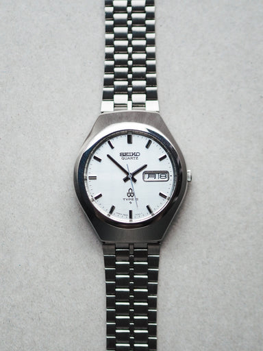 SEIKO 7546-5110 タイプⅡ typeII Seiko Type II 7546-7020 Icy Blue Textured Dial
