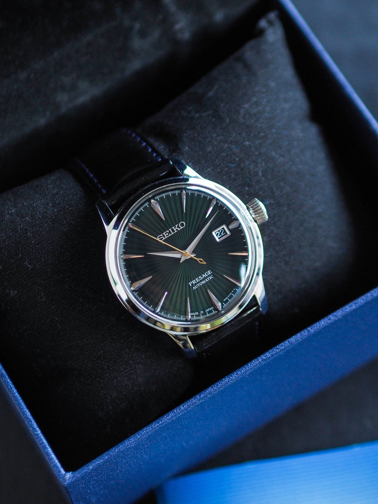 Seiko Presage SRPD37J1 Cocktail Mockingbird Green Dial