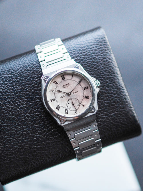 ☆新品電池☆ SEIKO セイコー Silver Wave 2628-0040 セイコー シルバーウェーブ スクエアケース ブルーダイヤル