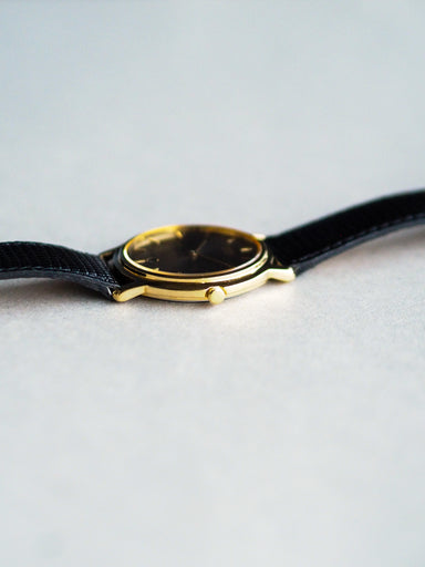 Seiko Quartz 7N29-8080 Black Whirlpool Dial