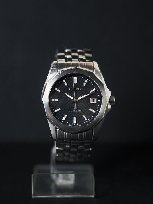 Grand Seiko Quartz SBGV001 Black Waffle Textured Dial