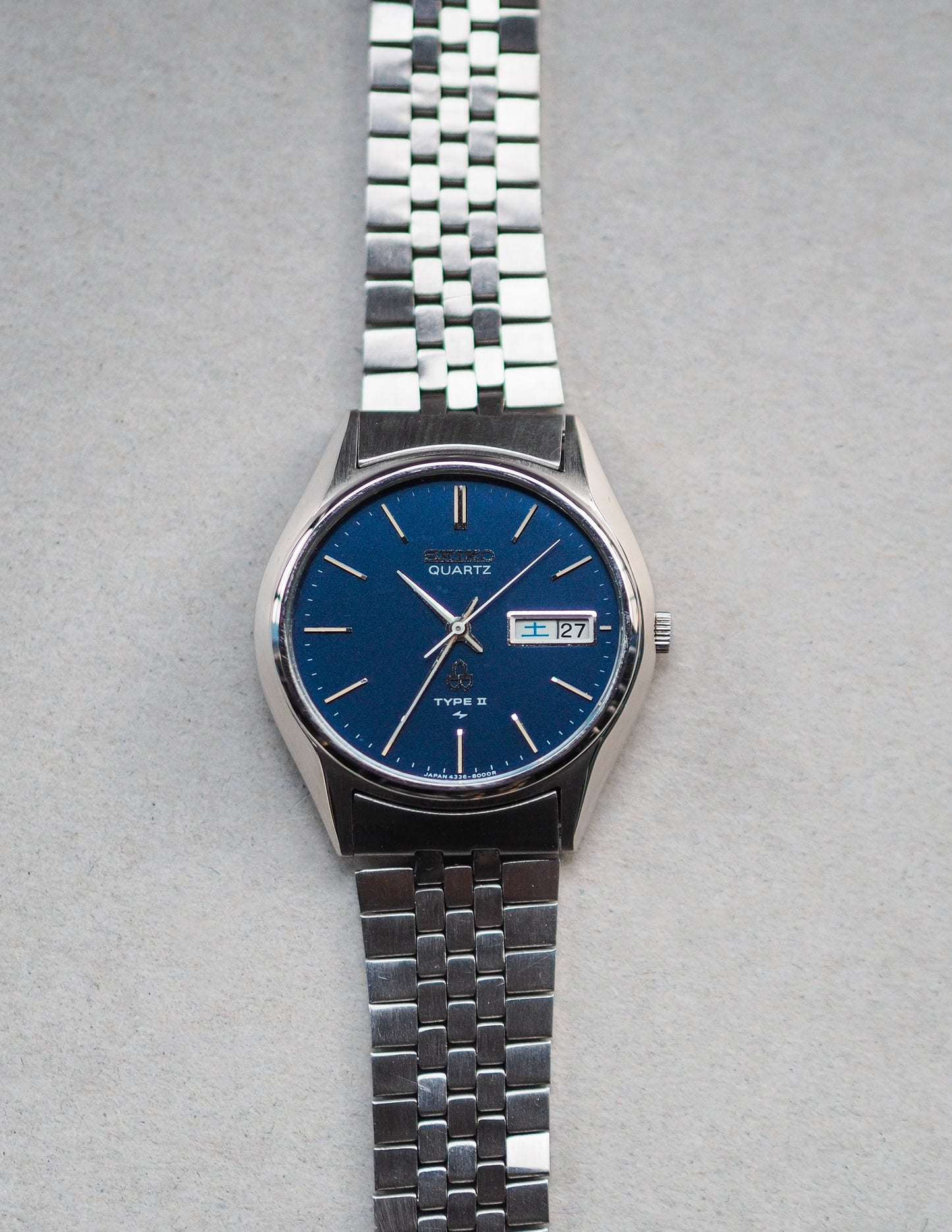 Seiko Type II 4336-8000 Metallic Matte Blue Dial