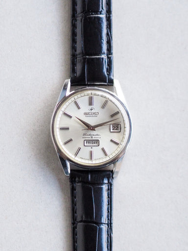 Seiko Seikomatic 6218-8970 Weekdater AD Silver Sunburst Dial
