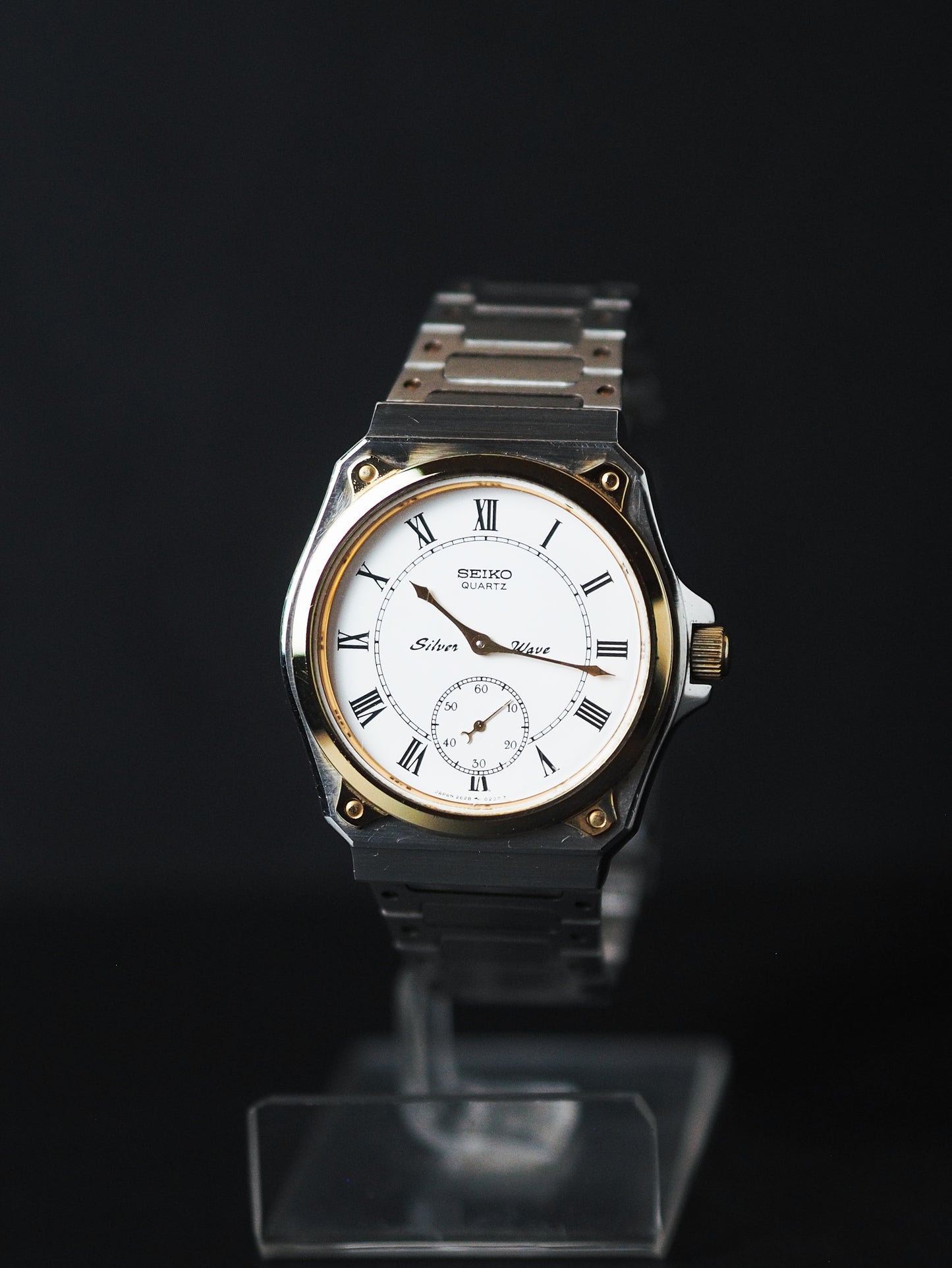 Seiko Silverwave 2628-0060 Sub-second Two Tone White Dial