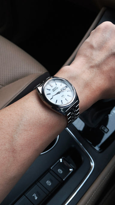 Seiko 5 Actus SS 6106-7520 JDM Silver Sunburst Dial (LNOS)