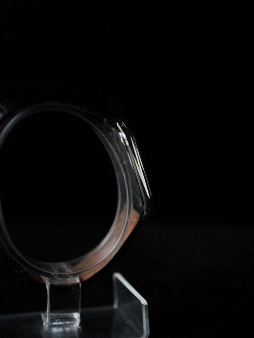 Credor Seiko Tank 8J81-5020 Silver Sunburst Pinstripe Pattern Dial