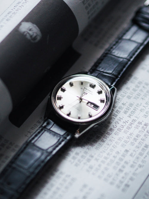 Seiko Sportmatic 5 6619-9010 JDM Silver Sunburst Dial