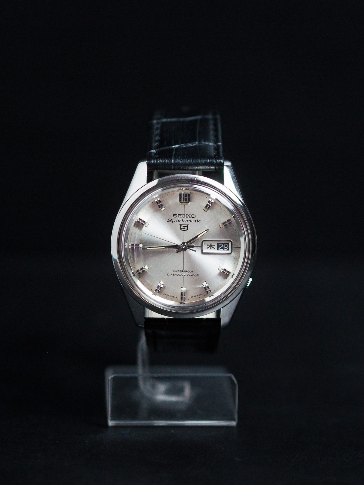 Seiko Sportmatic 5 6619-9010 JDM Silver Sunburst Dial