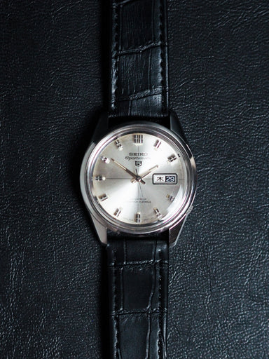 Seiko Sportmatic 5 6619-9010 JDM Silver Sunburst Dial