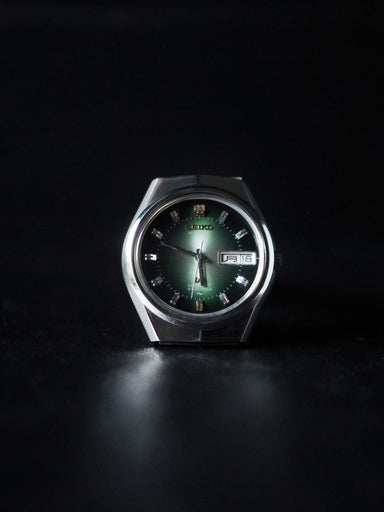 D*a様 値下SEIKO LM SPECIAL5216-6100カットガラス自動 Seiko LM 5206-6100 Lord Matic Special Green Sunburst Dial