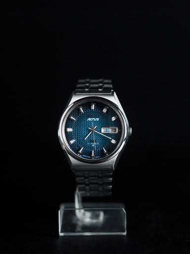 Seiko Actus SS 6306-8030 Faceted Crystal Shuriken Blue Dial