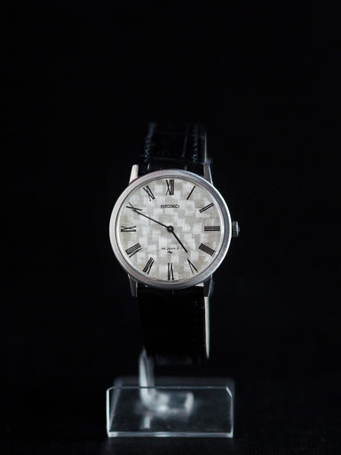 Seiko Chariot 2220-0180 Hi-Beat White Woven Dial