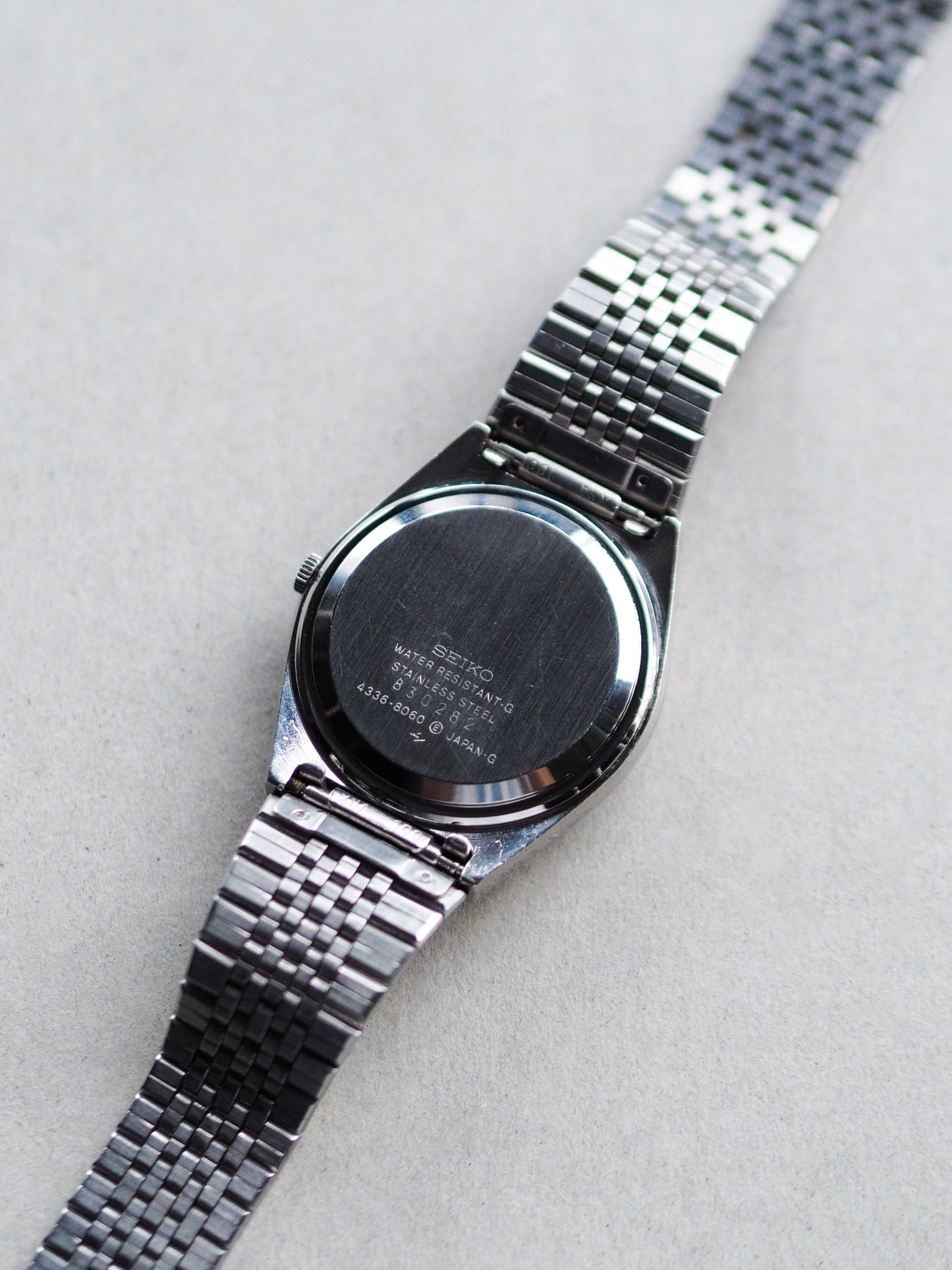 Seiko Type II 4336-8060 faceted Crystal Brown Textured Dial