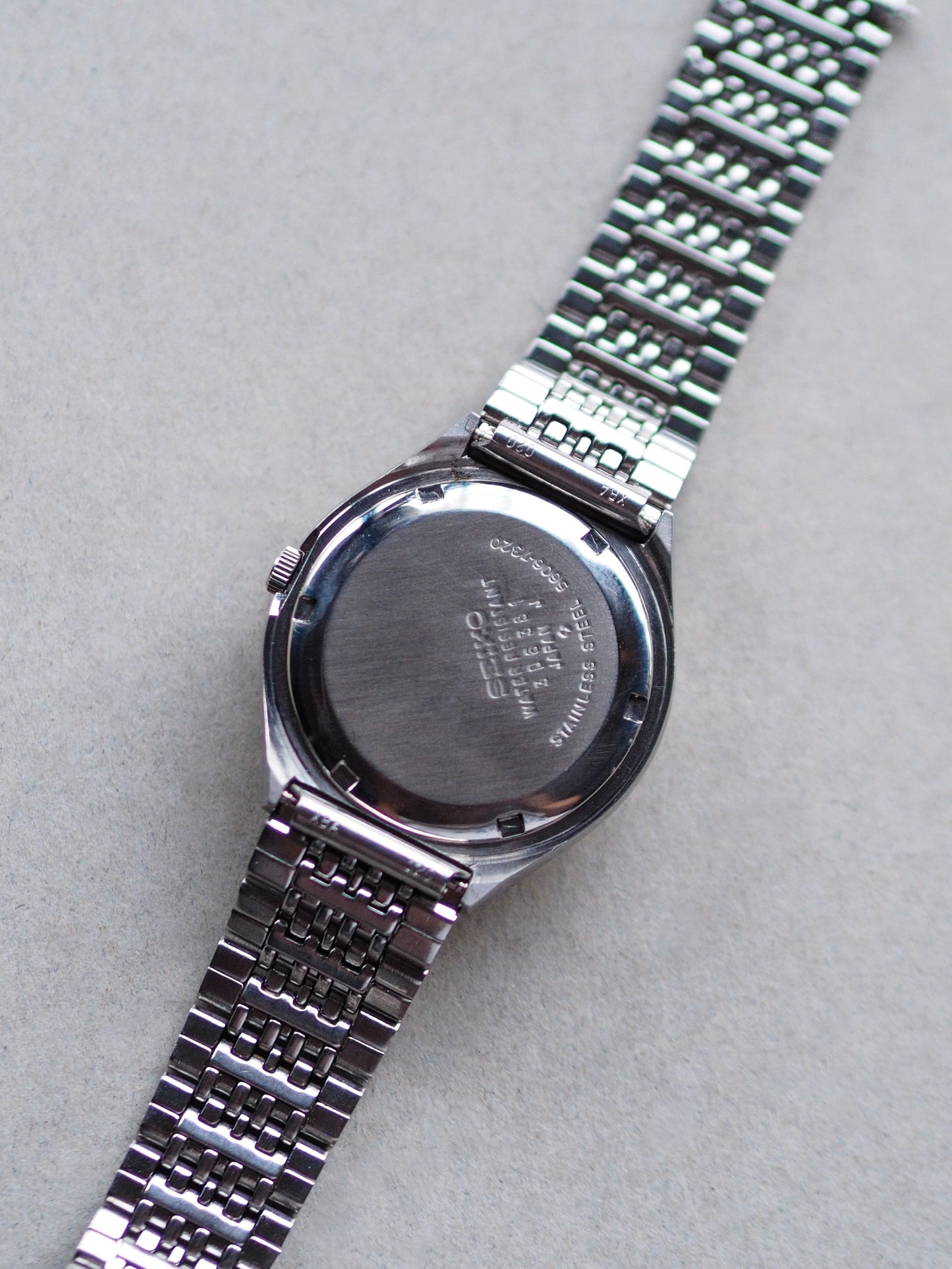 Seiko LM 5606-7320 Lord Matic Faceted Crystal Green Radial Sunburst Dial