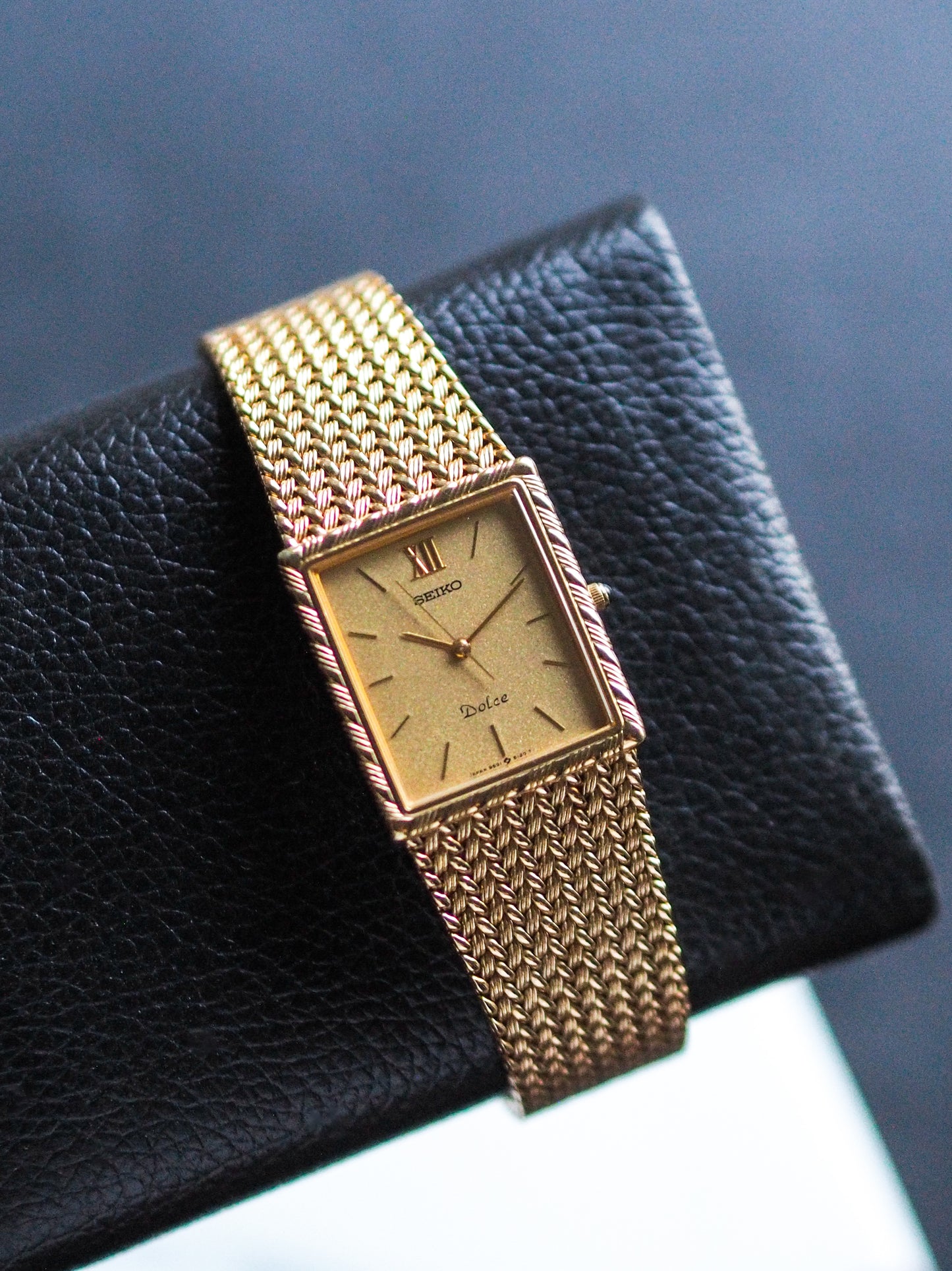 Seiko Dolce 9531-5100 Gold Sand Textured Dial