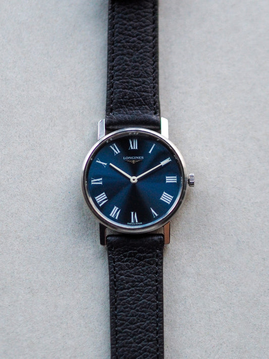 Longines 16 306885 / 7821 8 Manual Winding Blue Sunburst Roman Dial