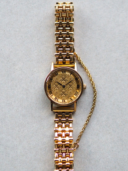 Omega De Ville 625 Manual Winding SGP Floral Engraved Dial