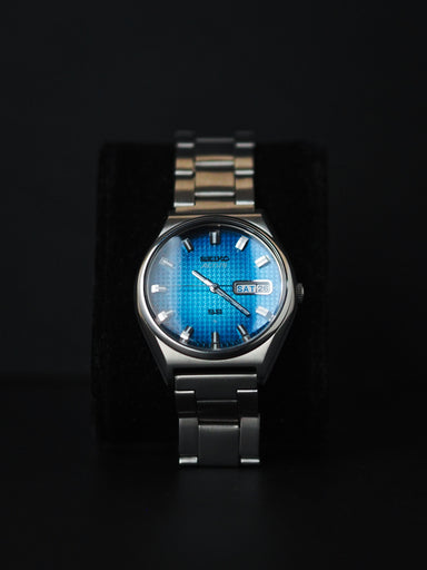 Seiko Actus SS 6306-8030 Blue Shuriken Wave Textured Dial