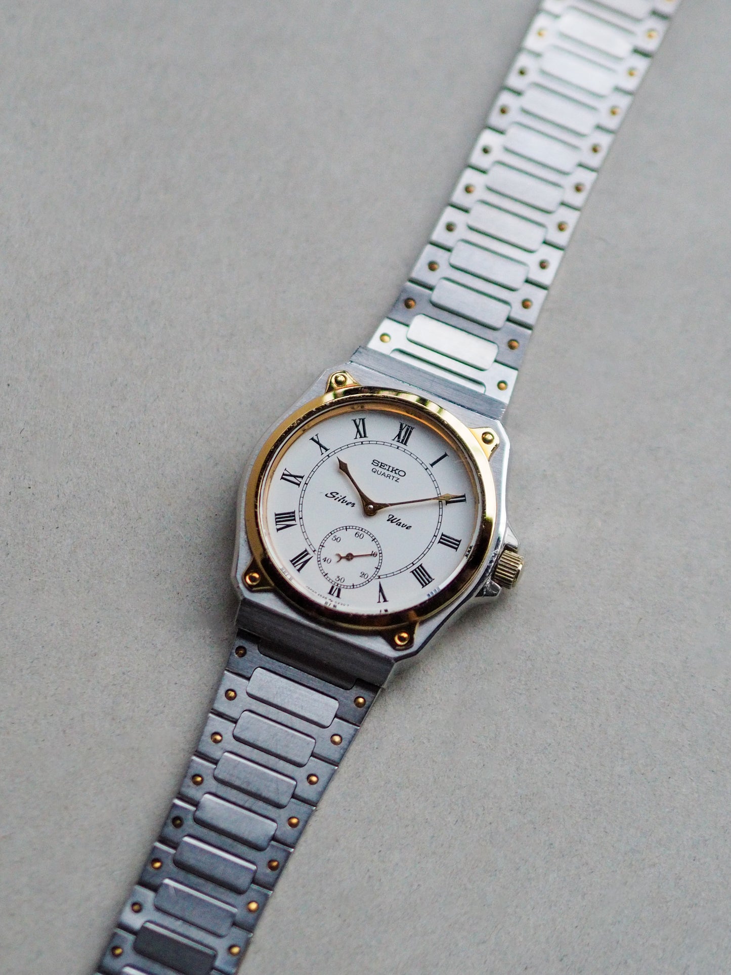 Seiko Silverwave 2628-0060 Sub-second Two Tone White Dial