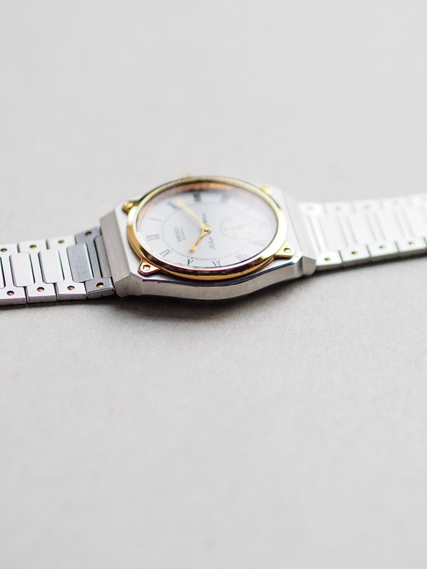 Seiko Silverwave 2628-0060 Sub-second Two Tone White Dial