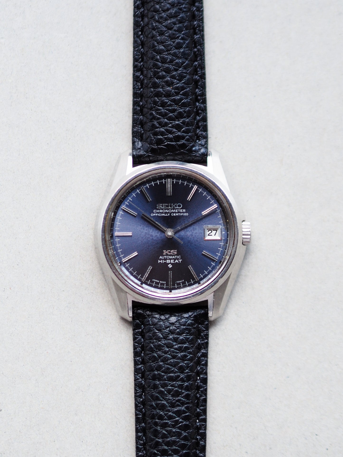 Seiko 56KS King Seiko 5625-7040 Chronometer Navy Blue Sunburst Dial