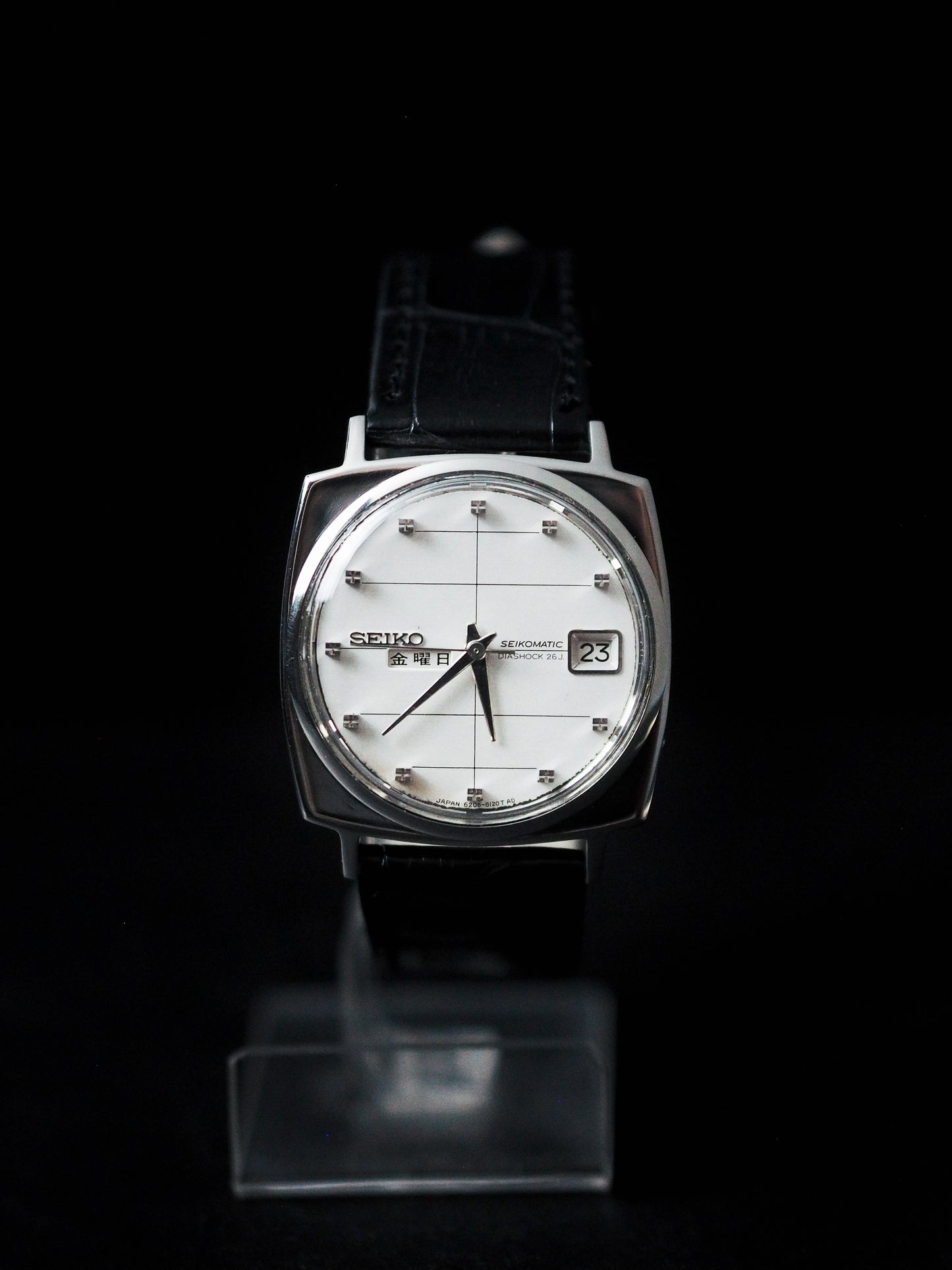 Seiko Seikomatic 6206-8120 JDM Kanji Date White Dial