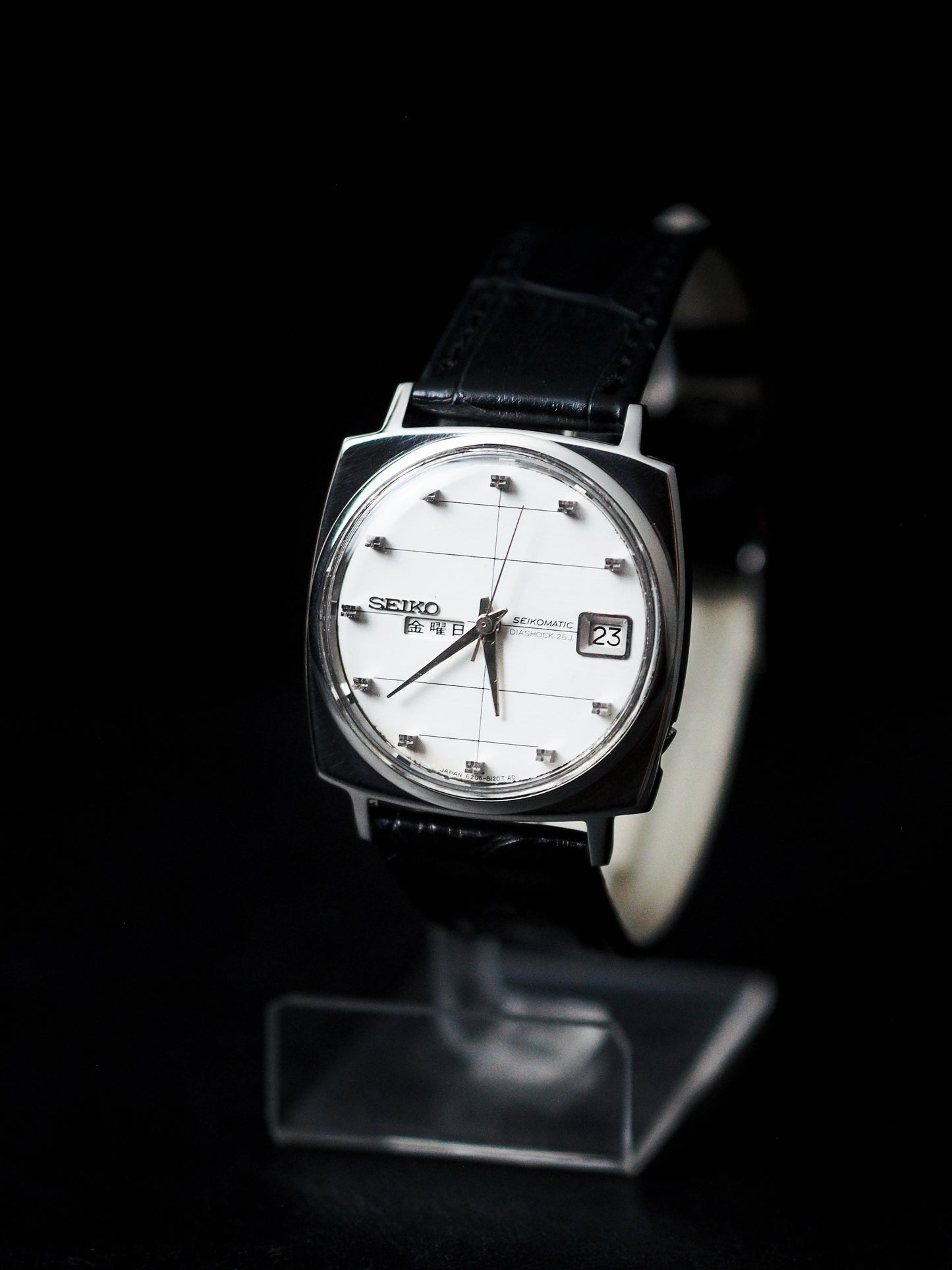 Seiko Seikomatic 6206-8120 JDM Kanji Date White Dial