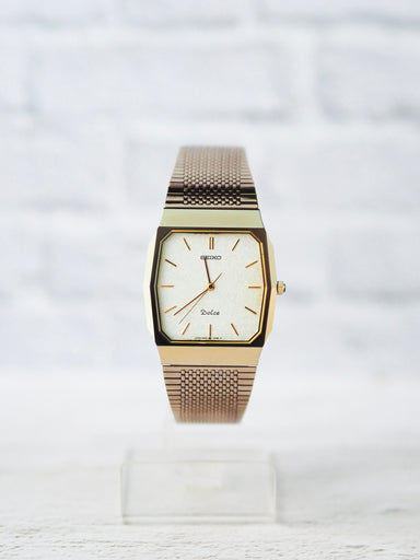 3/15着new! シンガポール52cmCONCORD1/125Big! Seiko Dolce 9531-5150 Tungsten Carbide White Textured Dial