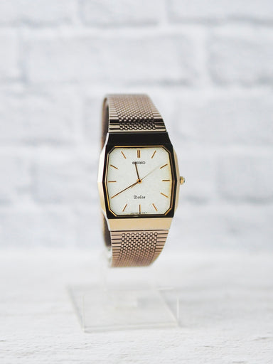 Seiko Dolce 9531-5150 Tungsten Carbide White Textured Dial