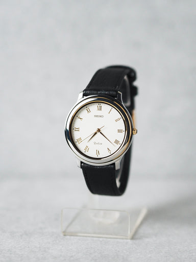 Seiko Dolce 5E31-7A20 Tungsten Carbide White Roman Dial