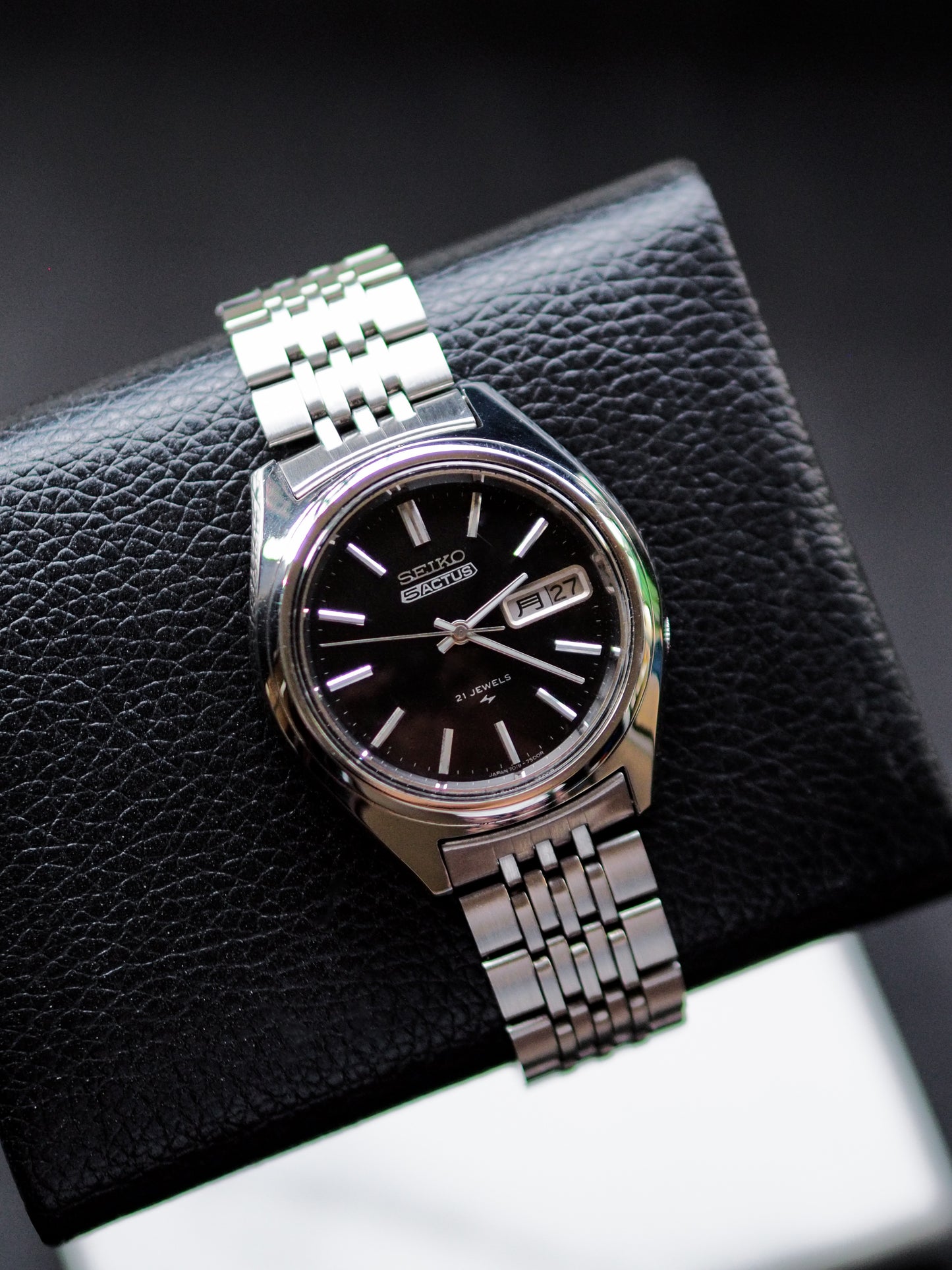 Seiko 5 Actus 7019-7060 Black Dial