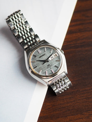 Seiko LM 5606-7010 Lord Matic Grey Linen Dial