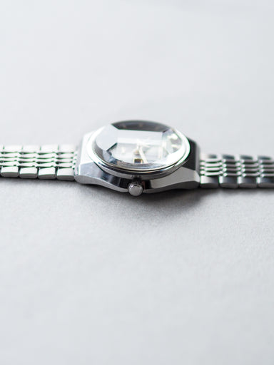 Seiko LM 5606-7320 Lord Matic Faceted Crystal Green Radial Sunburst Di