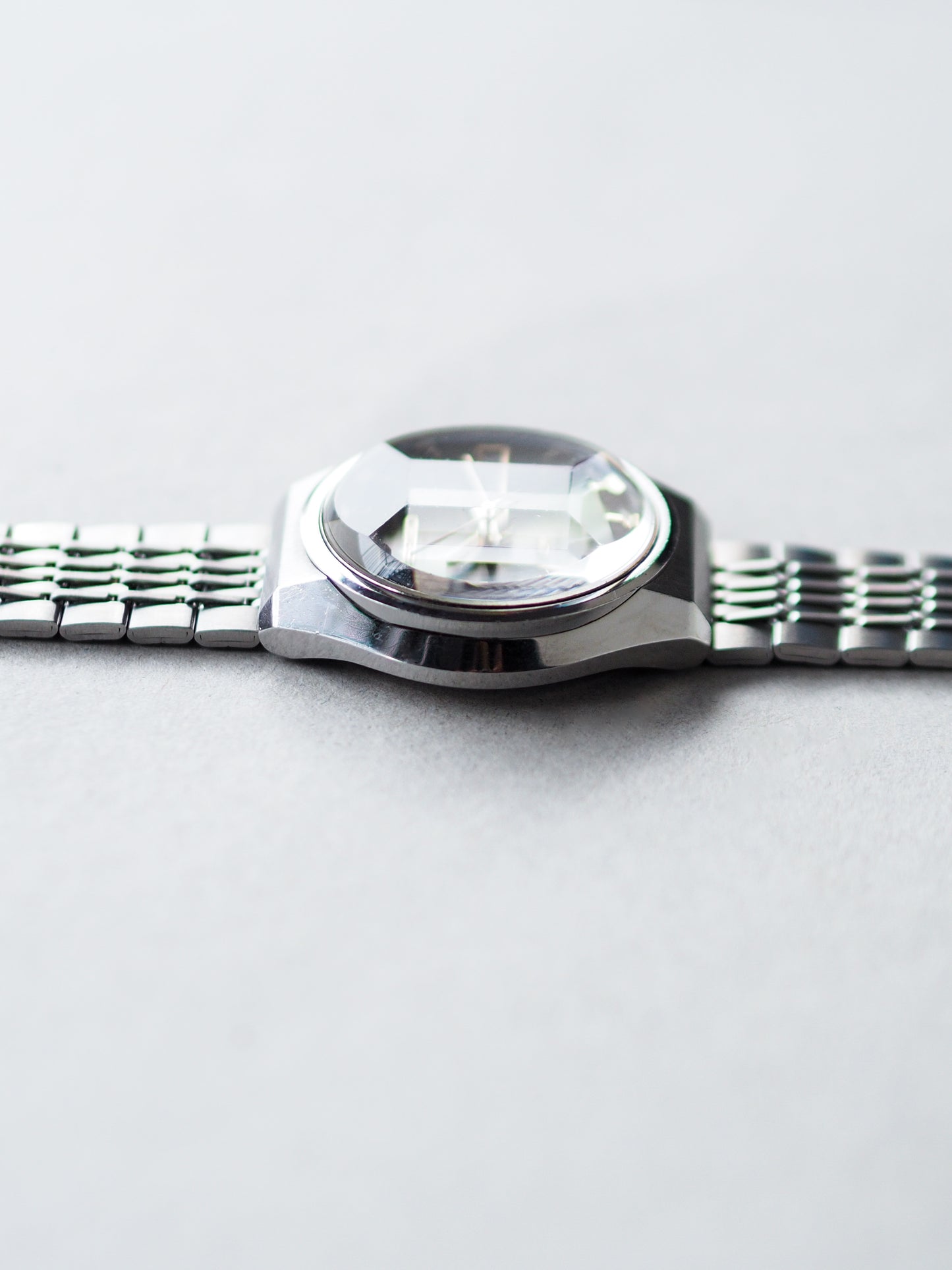 Seiko LM 5606-7320 Lord Matic Faceted Crystal Green Radial Sunburst Dial