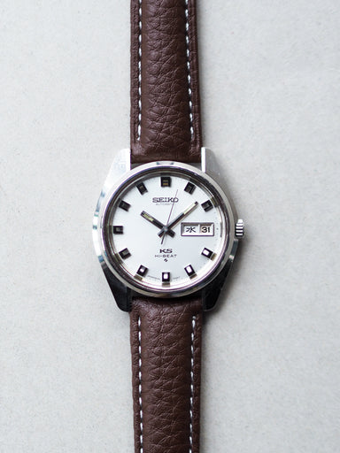 Seiko 56KS King Seiko 5626-7000 Hi-Beat White Sunburst Dial