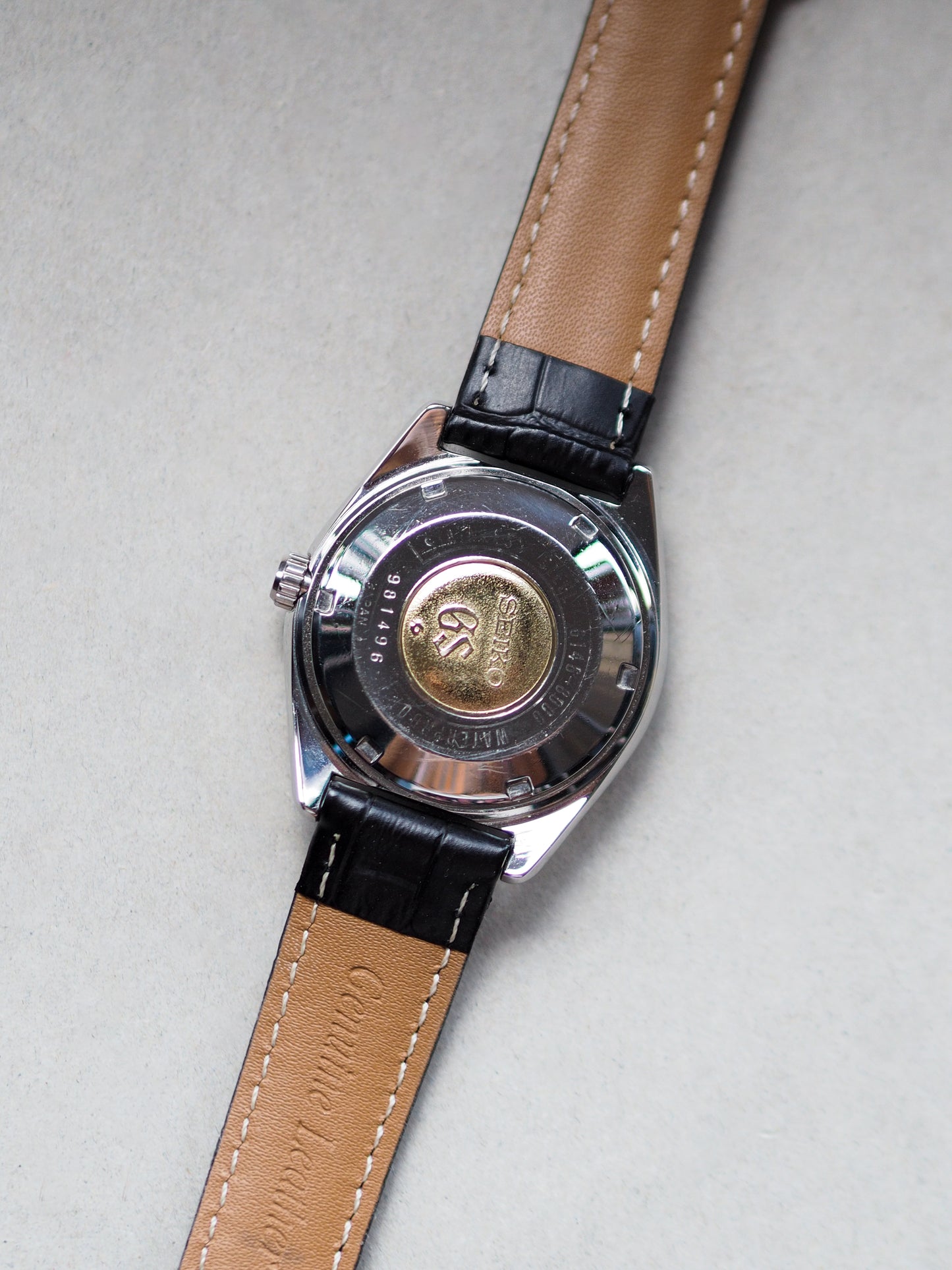 Grand Seiko 61GS 6146-8000 Cap Gold White Dial