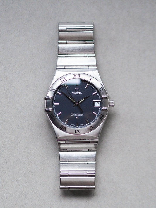 Omega Constellation 1512.40 Quartz Dark Blue Gray Dial