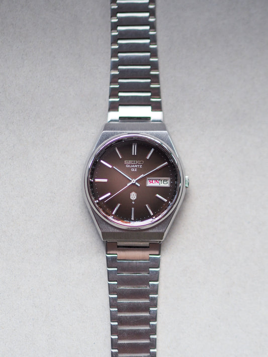 Seiko QZ 0923-8040 Quartz Copper Red Metallic Dial