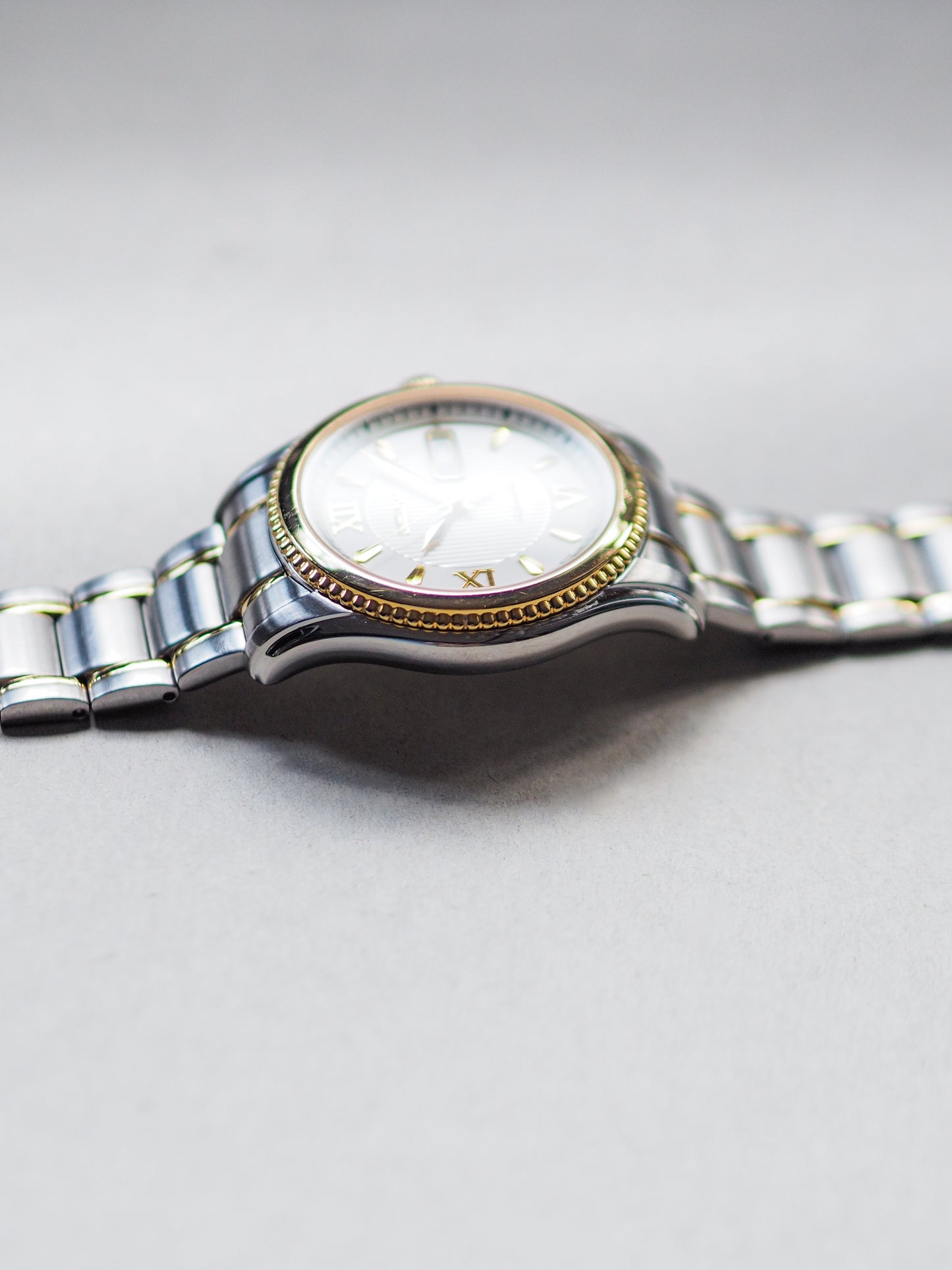 Seiko Superior SKZ314 7S36-0450 Two Tone White Dial