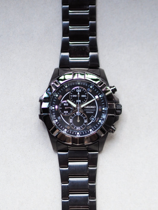 Seiko Lord Chronograph SNDD77P1 Black Dial