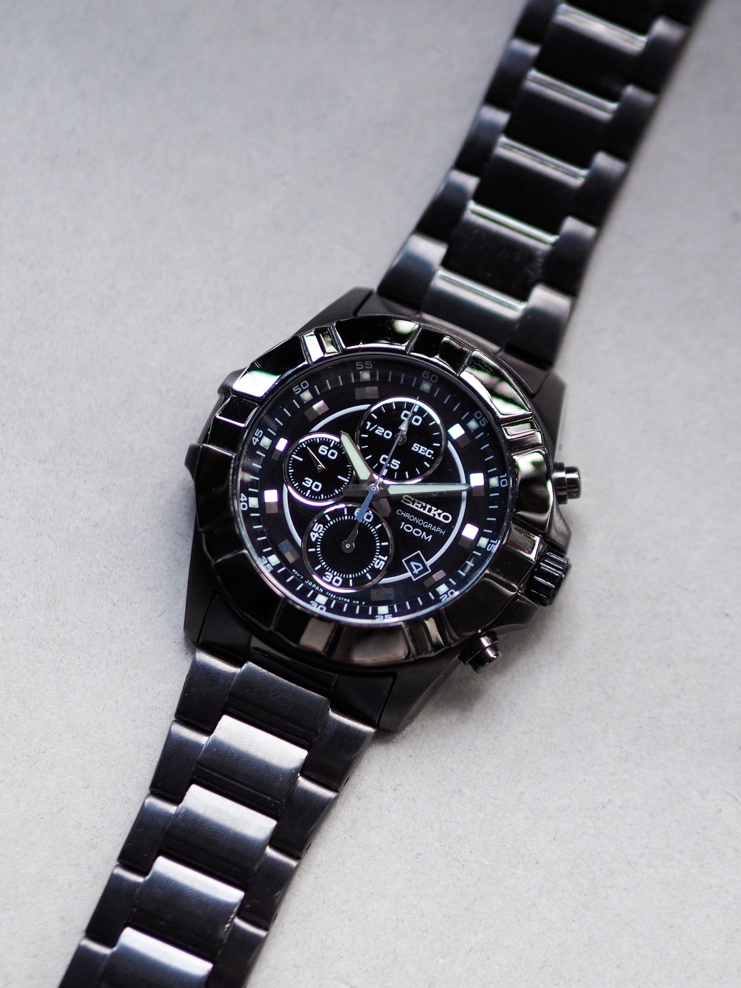 Seiko Lord Chronograph SNDD77P1 Black Dial