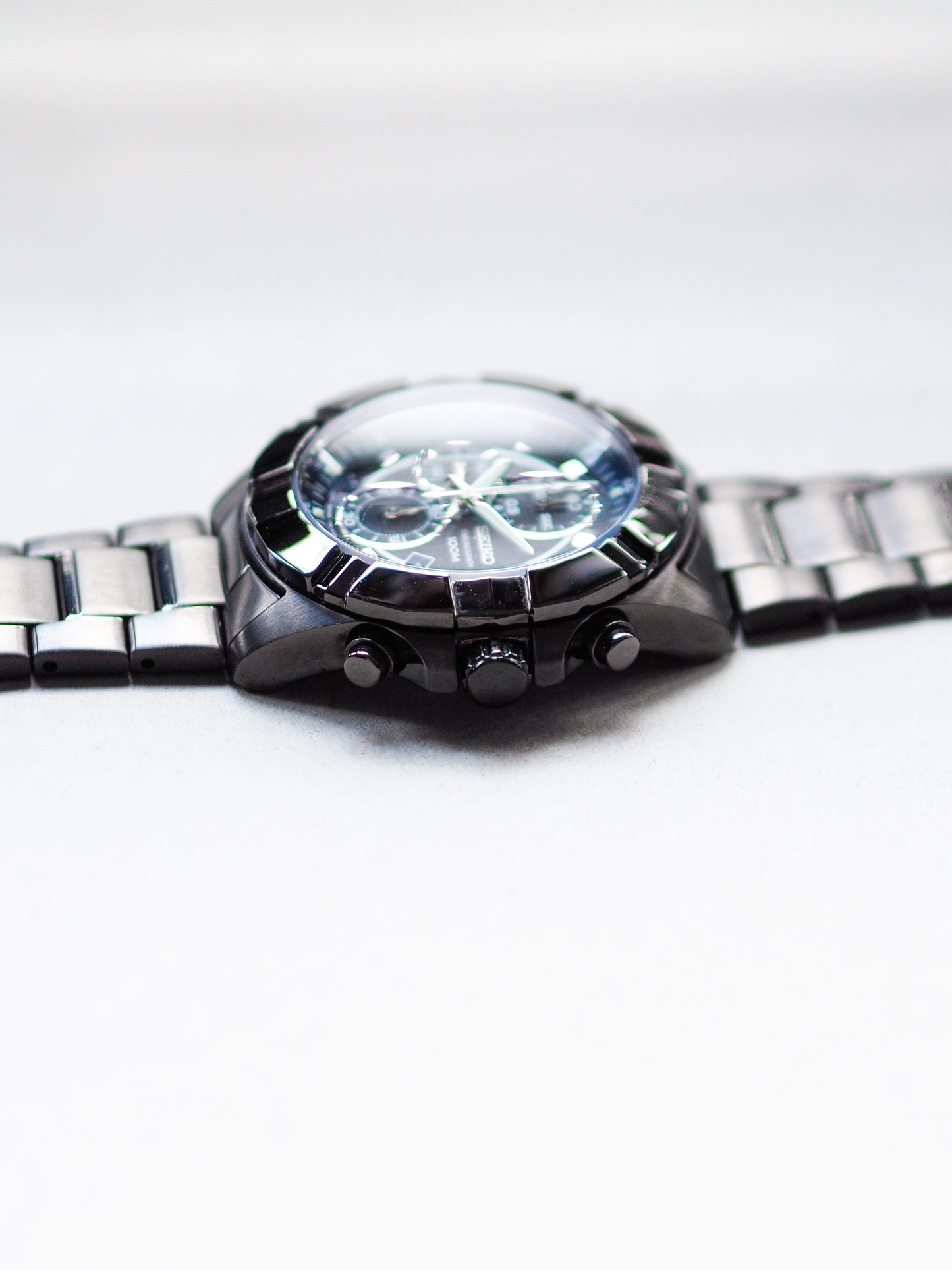 Seiko Lord Chronograph SNDD77P1 Black Dial