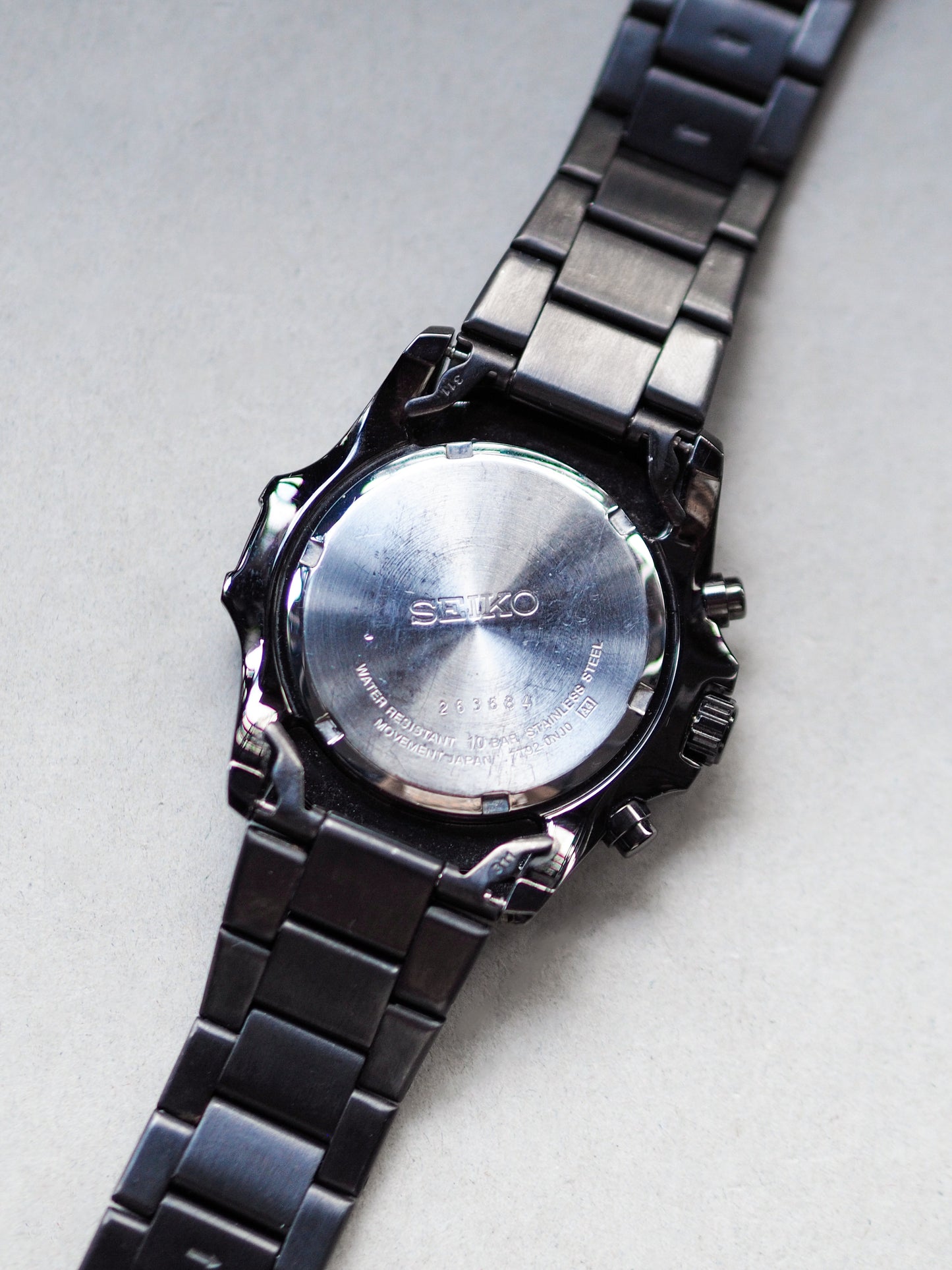 Seiko Lord Chronograph SNDD77P1 Black Dial