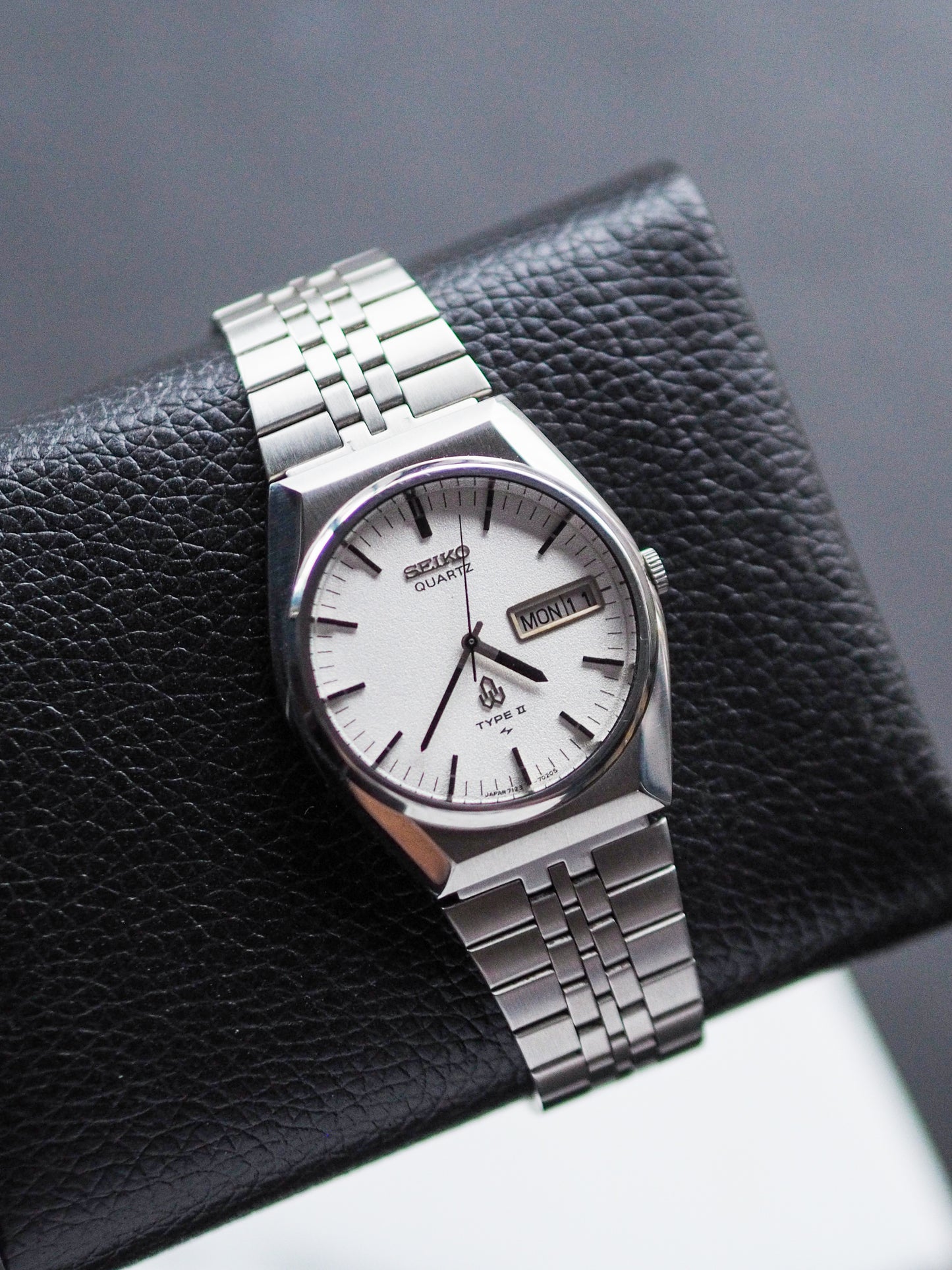 Seiko Type II 7123-7010 White Textured Dial